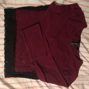 BURGUNDY CROP TOP!